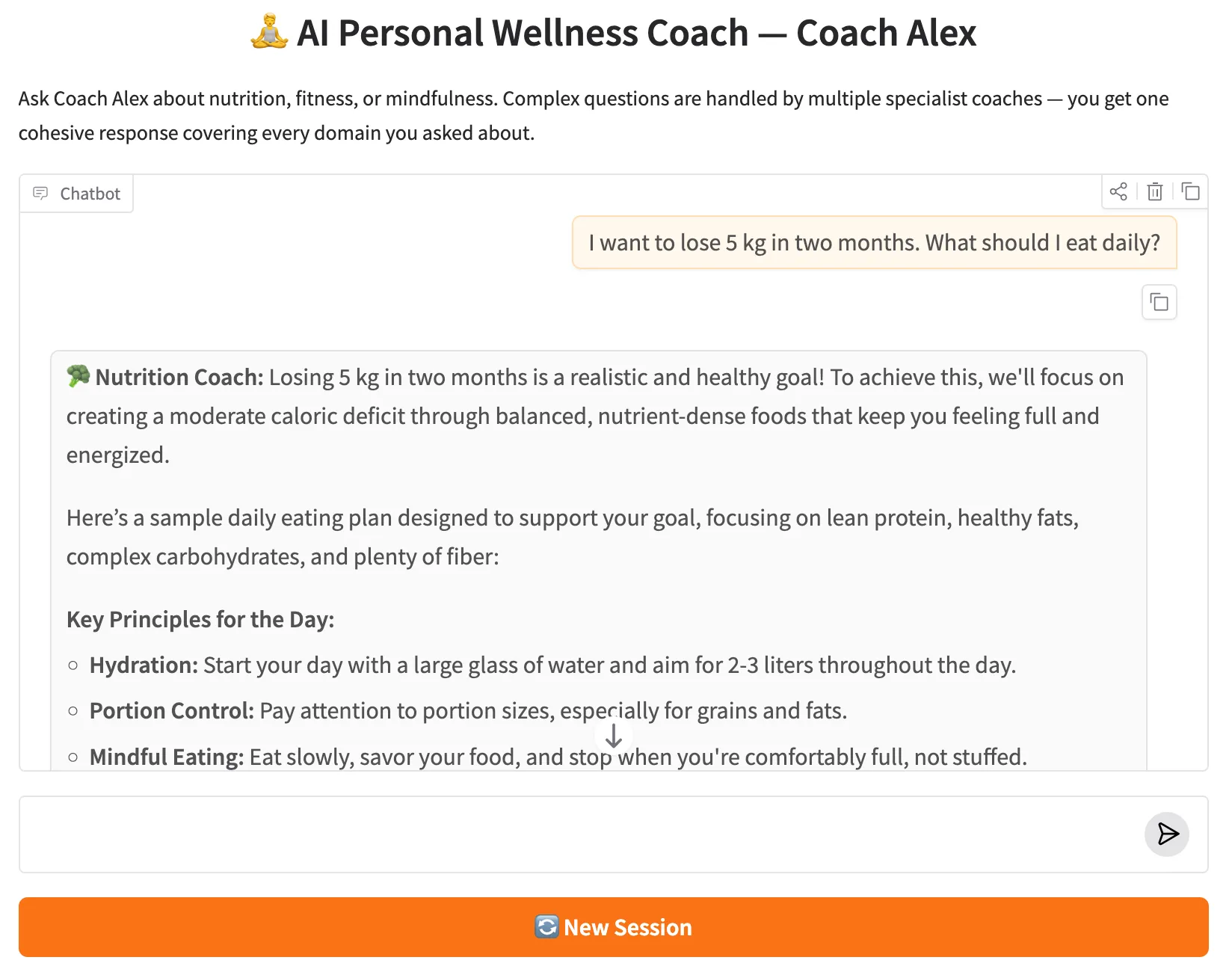 AI Personal Wellness Coach — Gradio Web UI