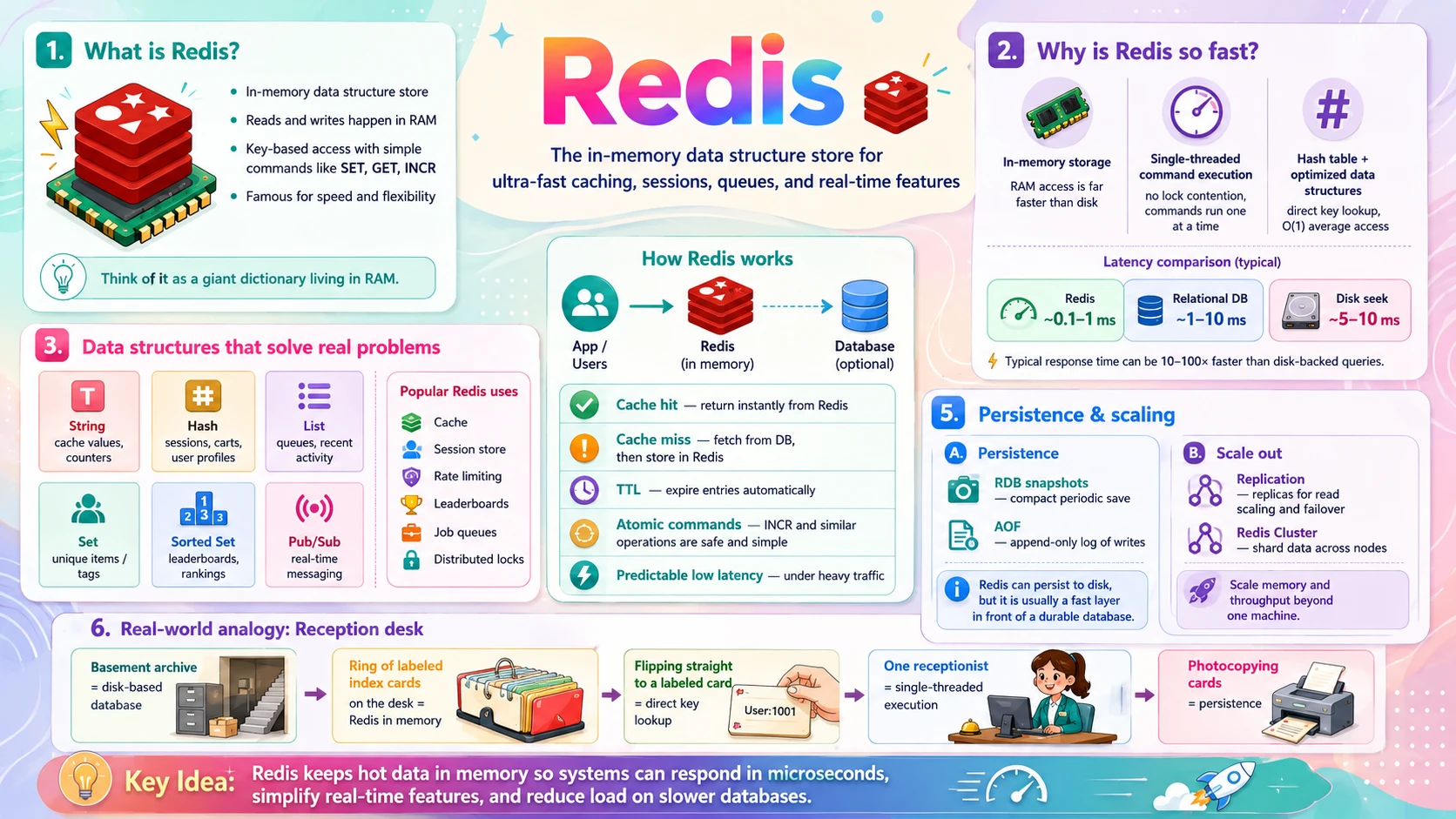Redis — an in-memory data structure store and why it is so fast