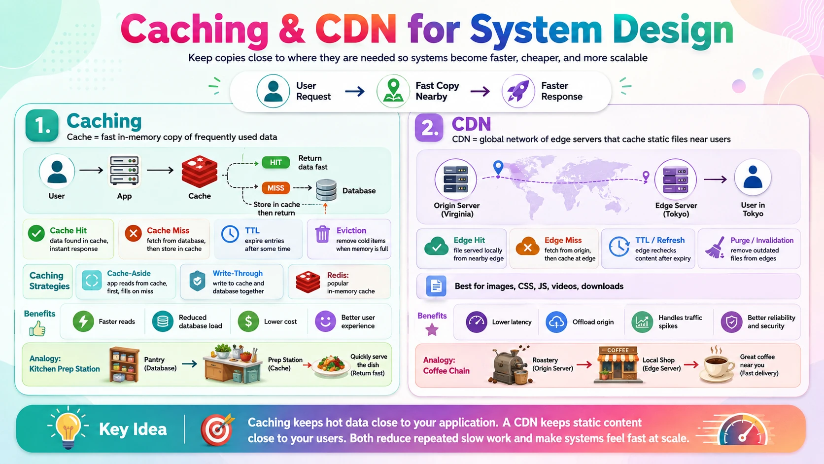 Caching and CDN for System Design