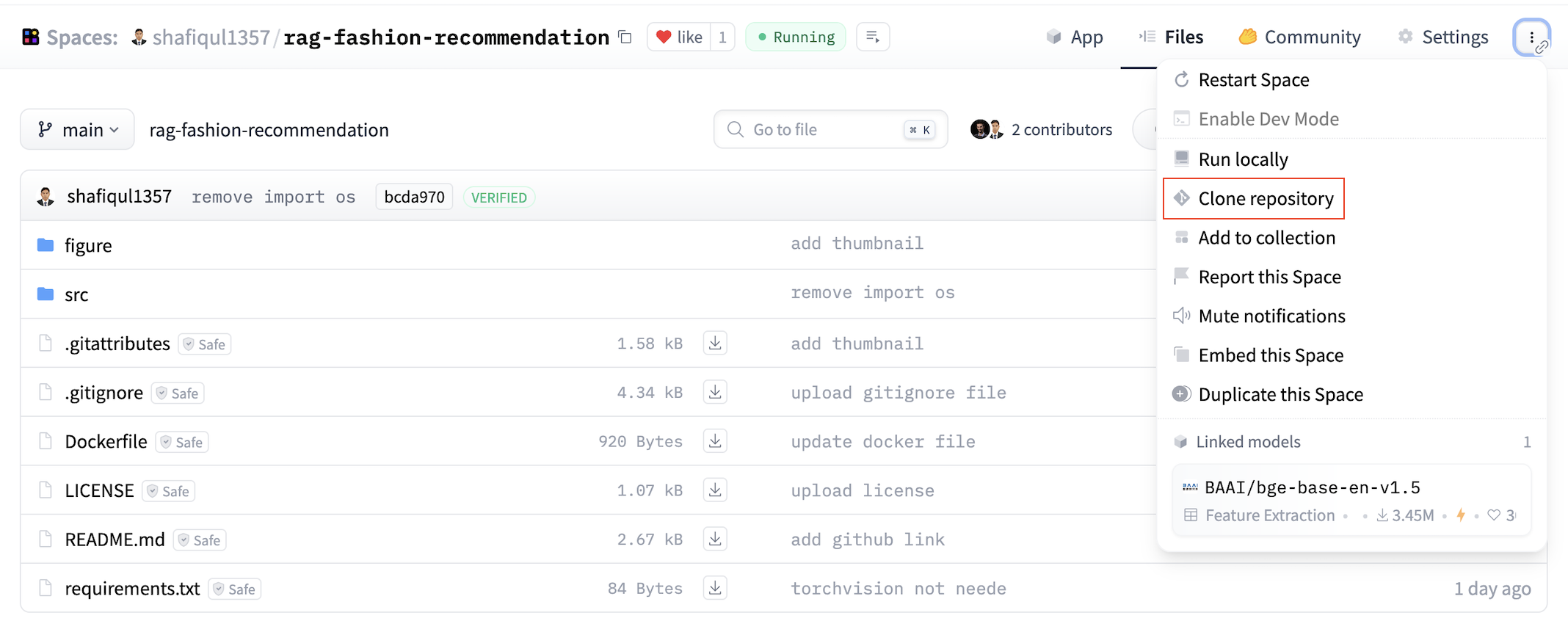 Clone Repository