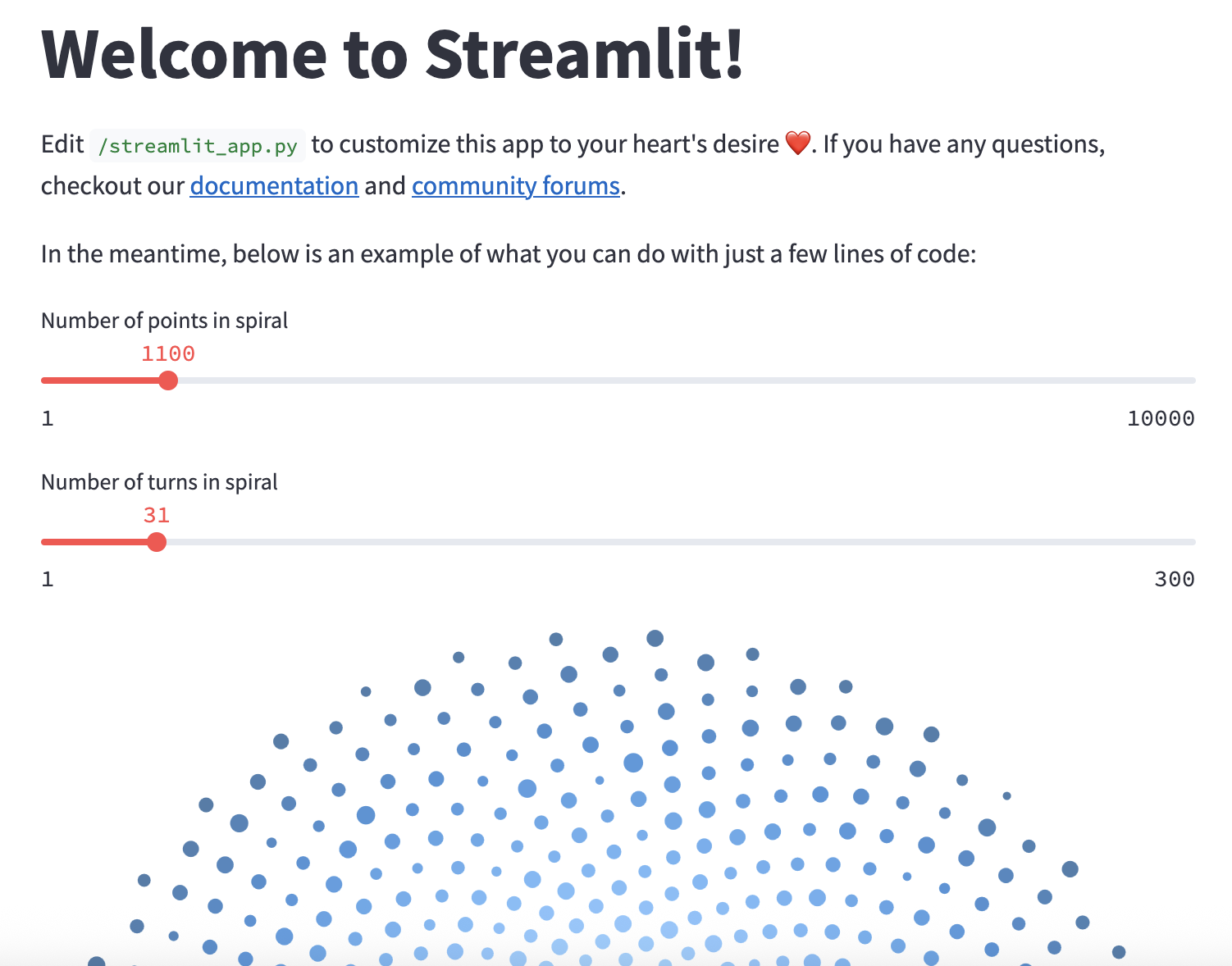 Streamlit Default App