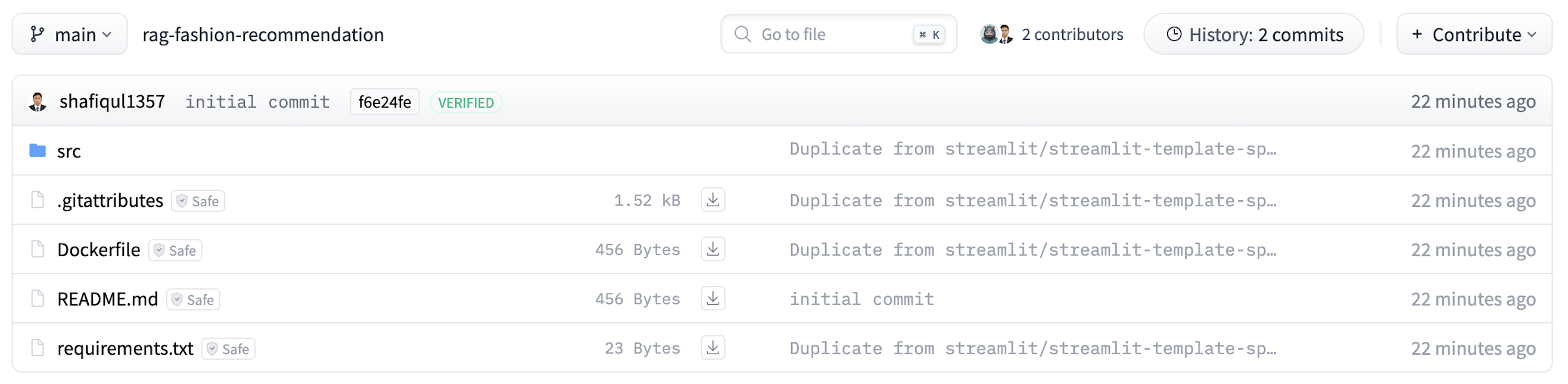 hugging face space root directory structure