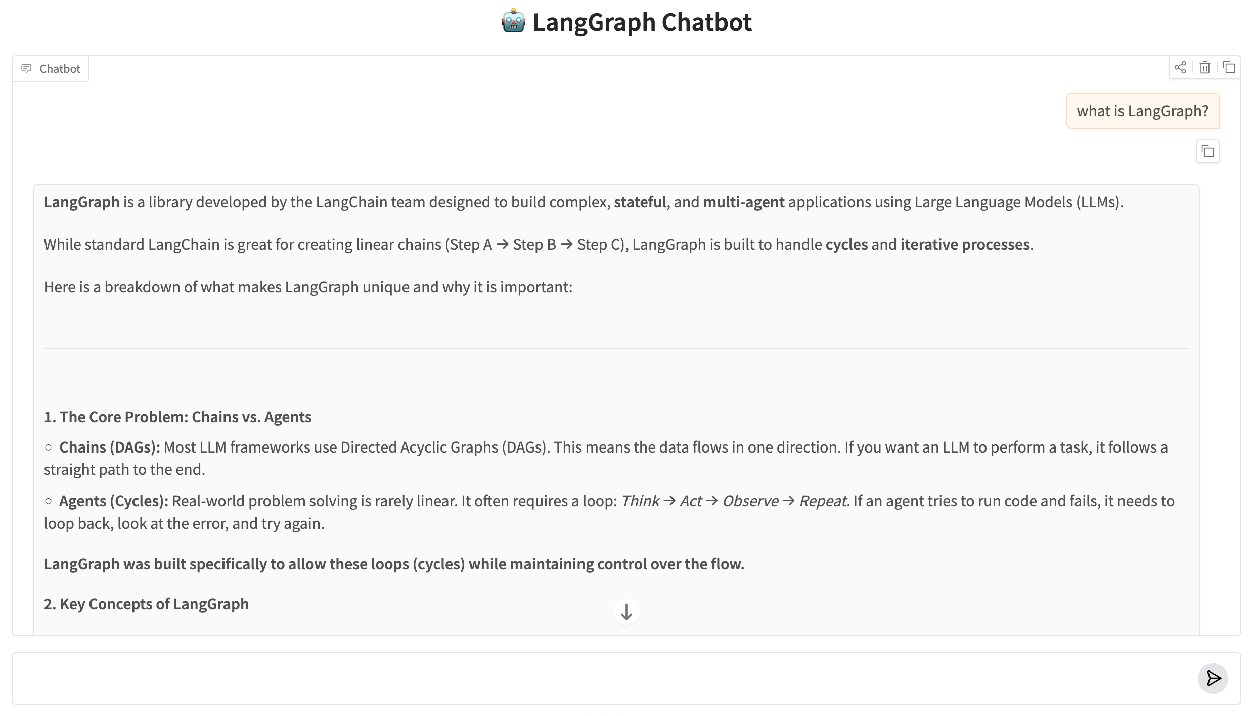 LangGraph Chatbot — Gradio Web UI