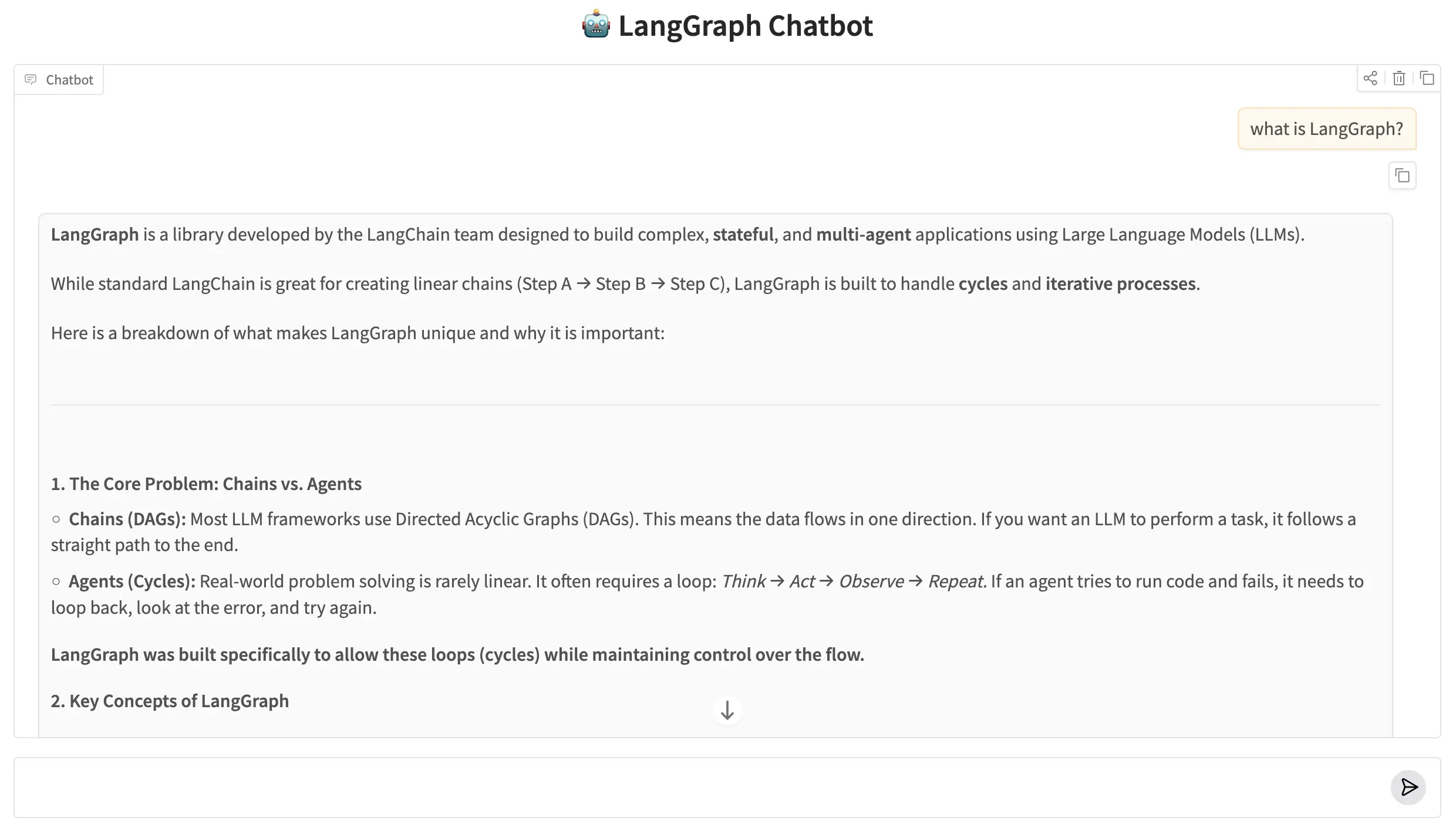 LangGraph Chatbot — Gradio Web UI