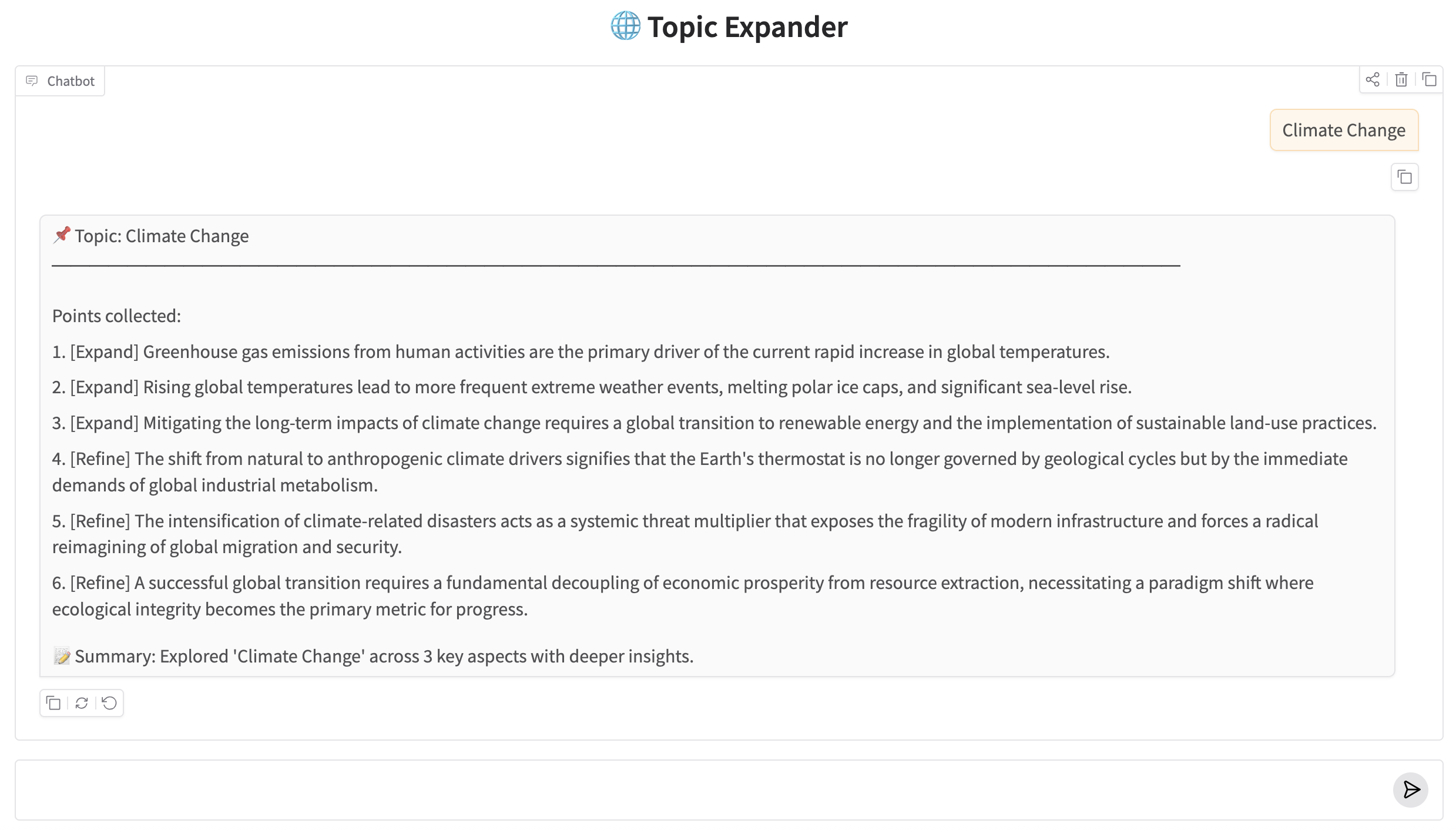 Topic Expander Gradio Web UI