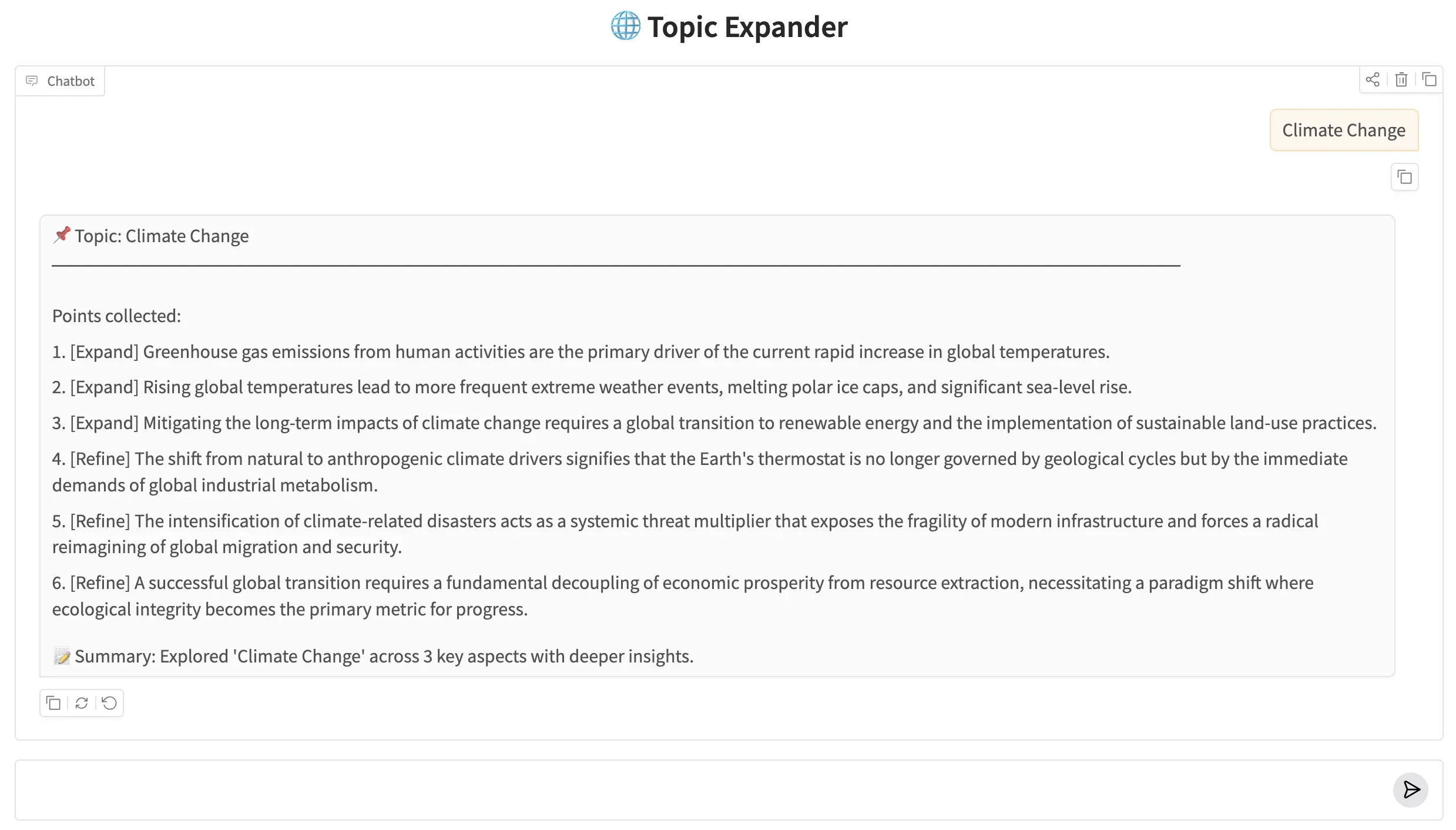 Topic Expander Gradio Web UI